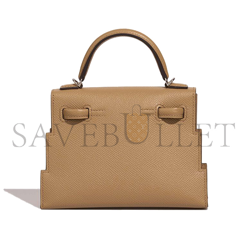HERMÈS MASTER KELLY DOLE PICTO PALLADIUM HARDWARE (18*15*6cm)